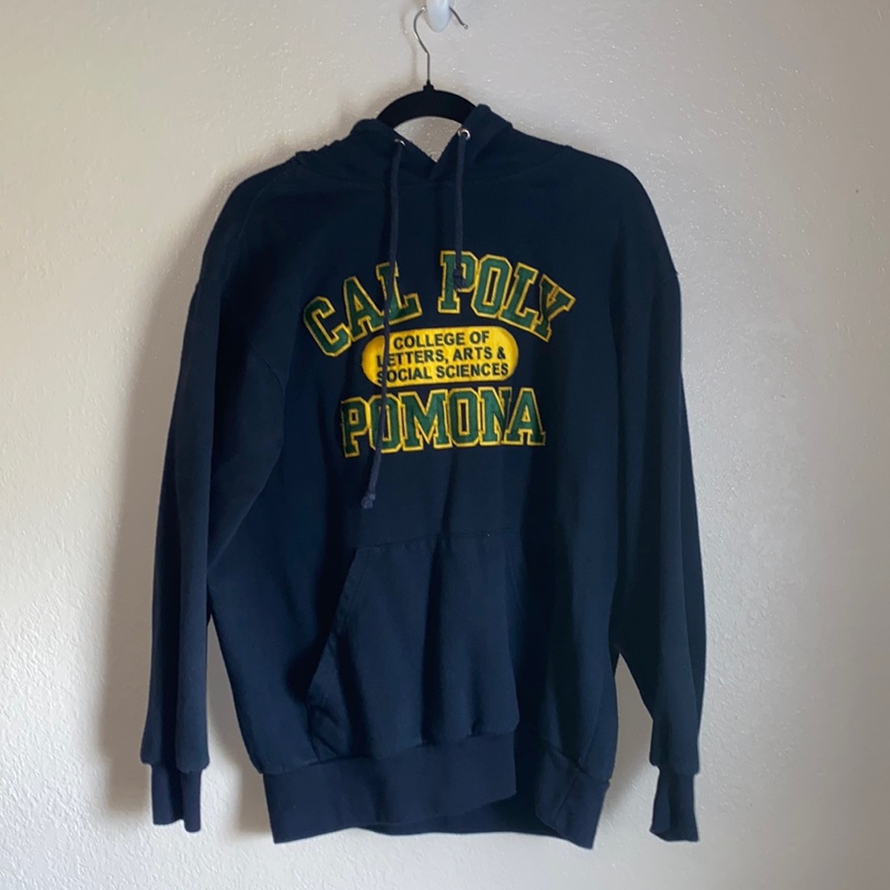 Navy Blue College Hoodie
